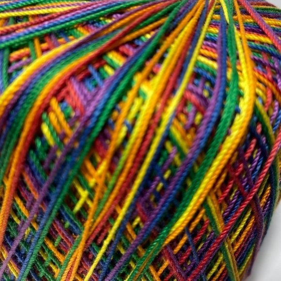 4 Aunt Lydia's Crochet Thread Mexicana Rainbow - Picture 3 of 7